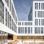 Immeuble Aérosky. Quartier Haluchère Batignolles Beaujoire. Nantes.